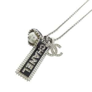 Chanel Pendant Necklace Metal Black #246644C19B